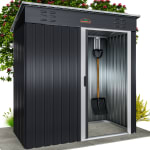 Abri de jardin anthracite en métal à 129,99€