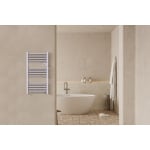 Sèche-serviette électrique compact 500 W blanc pour 79,90€ chez Brico Dépôt