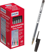 Dohe Bolígrafos negros (50 uds.) por 3,83€ en Amazon