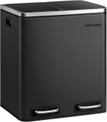 Songmics Prullenbak Met 2 Compartimenten - 2 x 30 L voor €56,27 bij Amazon