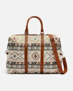 Bolsa fin de semana con estampado jacquard y bandolera extraíble por 22€