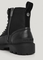 Pepe Jeans botas cordones piel negro por 70€