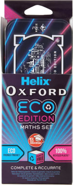 Helix Oxford Cyber Eco Maths Set (9-piece) for £1.63 at Amazon