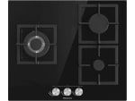 Placa de gas Hisense GG633B, 3 zonas, 58 cm, Gas Natural, Encendido fácil por 79.97€
