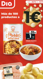 Productos a 1€ en Dia a partir del 28/10