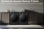 €100,- cashback op de nieuwe Hisense 7i Serie wasmachine en droger
