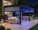 Pergola bioclimatique motorisée aluminium Triomphe 6x3m LED + 4 stores 3m à 4.799,96€