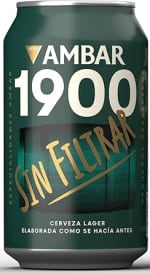 Ambar 1900 sin filtrar pack 48 latas 33cl por 25,34€