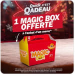 1 sandwich Long, 1 Magic Box offerts à l’achat d’un menu