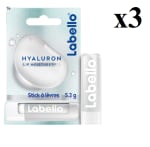 3 x LABELLO Hidratante Ácido Hialurónico (1 x 5,2 g), Bálsamo labial hidratante 5.97€