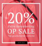 20% extra kassakorting op geselecteerde sale bij Ilse Jacobson