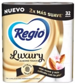 Papel Higiénico Regio Luxury Almond Touch 32 rollos por $160 en Soriana