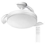 Ventilador techo con luz led 8 velocidades, aspas retráctiles por solo 20.55€