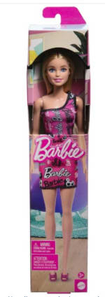Barbie Pelo Rubio y Liso, Vestido con un Hombro al Descubierto y Zapatos Rosa 7.93€