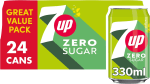 7UP Zero Lemon & Lime 24 x 330ml for £7.48 at Amazon