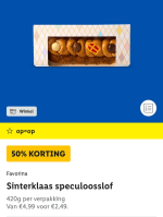 Sinterklaas speculoosslof voor €2,49 met de lidl plus app