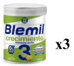 3 x Blemil 3 Crecimiento Preparado lácteo infantil desde los 12 meses 800 g a 29.97€
