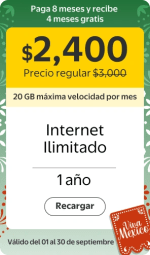 Paga 8 meses y recibe 4 meses gratis en paquetes Bait