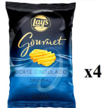 4 Bolsas de 150g de Patata premium ondulada sal LAY'S GOURMET por 5.39€
