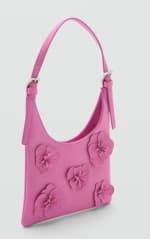 Bolso de piel hombro con flores por 11.99€