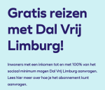 Gratis ov-abonnement Dal Vrij Limburg aan te vragen