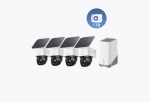 Kit 4 caméras solaire extérieur Eufy + HomeBase S380 + Disque dur 1 To à 1.059,95€