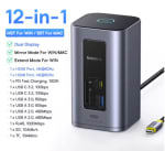 Baseus 12-in-1 USB C HUB naar HDMI 4K voor €53,39 dmv code bij Aliexpress