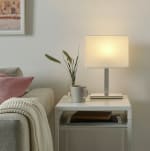 TOMELILLA Lámpara de mesa niquelado blanco 36 cm por 15,99€
