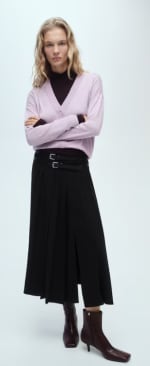 Cárdigan de punto con cuello de pico por 7.99€