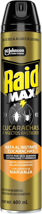 Raid Max Insecticida en Aerosol 400 ml por $48 en Amazon