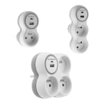 Set de 3 prises 16A + USB Zenitech pour 14,24€ chez Cdiscount