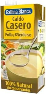 Gallina Blanca Caldo Casero de Pollo y 8 Verduras 100% Natural - 1L por 1€