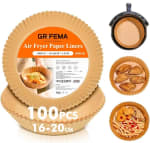 Papel Freidora de aire 16/20cm 100 unidades por 7.49€