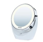 Espejo lumínico Beurer SR-BS788, Cara, 5x Zoom, Luz LED, 11 cm Diámetro, Blanco 24.95