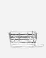 Bolso Bandolera de fiesta pequeño metalizado plateadopor 6.60€