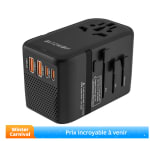 Adaptateur BlitzWolf® BW-TA3 de voyage universel avec 4 prises AC à 15,29€