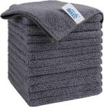 HOMEXCEL grey microfiber cleaning cloths (12 pack) for £9.99 at Amazon