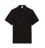 Polo regular en maille col zippé à 14,99€