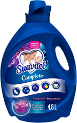 Suavitel Suavizante de Ropa Complete Fresca Primavera 4.8 L por $98 en Amazon