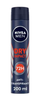 4 x NIVEA MEN Dry Impact Deodorant Spray 200 ML voor €10 bij de Etos