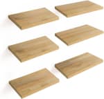 Redlemon 6 repisas flotantes de madera 30 x 15 cm por $228 en Amazon