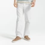 Pantalon loose en coton lin - Blanc à 20€
