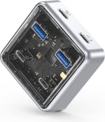 ORICO 10Gbps USB C Hub 4 Port Transparent Design for £11.99