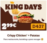 Error 2 Menús King Days por solo 3€ desde APP