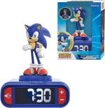 LEXIBOOK, Sonic The Hedgehog, Reloj Despertador con Luz Nocturna por 29.69€