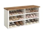 VASAGLE Banco zapatero con asiento y estantes ajustables por 34.99€
