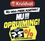 Opruiming bij Kruidvat: tot 75% EXTRA korting (gele sticker)