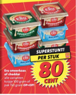 Eru smeerkaar of Cheddar (100–150 g) voor €0,80 bij Nettorama