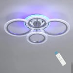 40W LED 4-Ring Ceiling Chandelier £11.09