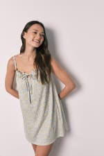 Camisón corto algodón florecitas amarillo por 12.59€